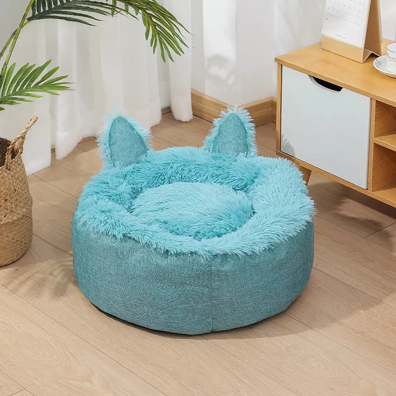Supply Best Selling Faux Far Comfortable Plush Indoor Cat Bed House Cat Bed Plush Dog Cat Fluffy Bed - Honesty Sales