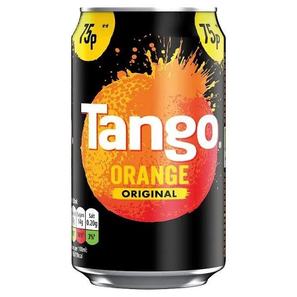 Tango Orange Original Can PMP 330ml (Case of 24) - Honesty Sales