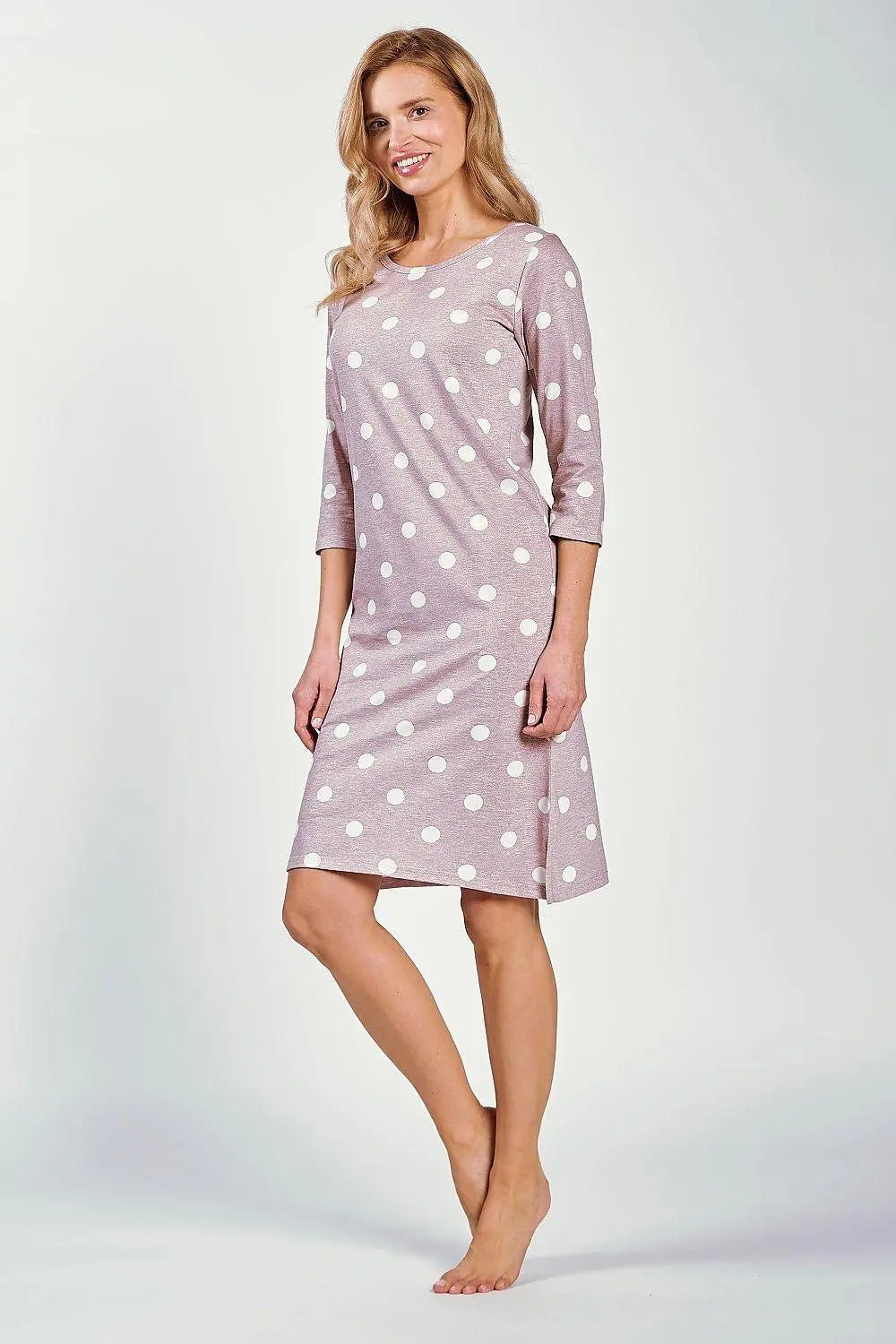 Taro round neckline and loose Nightgown - Honesty Sales