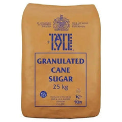 Tate & Lyle Granulated Cane Sugar 25kg - Honesty Sales
