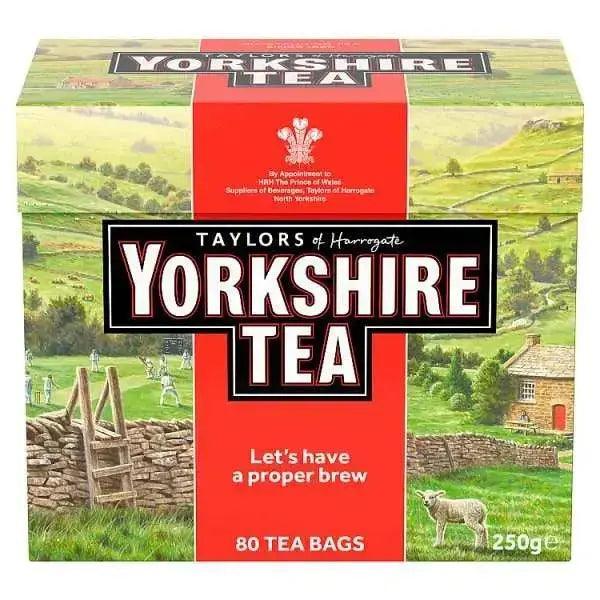 Taylors of Harrogate Yorkshire Tea 80 Tea Bags (Case of 5) - Honesty Sales