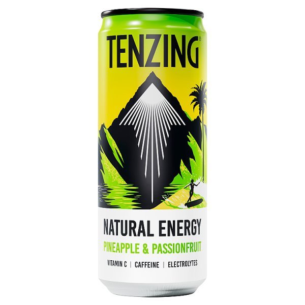 TENZING Natural Energy + BCAA Pineapple & Passionfruit 330ml (12 x 330ml) - Honesty Sales