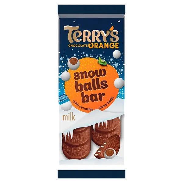 Terrys Chocolate Orange Snowballs Bar Milk 90g (Case of 20) - Honesty Sales
