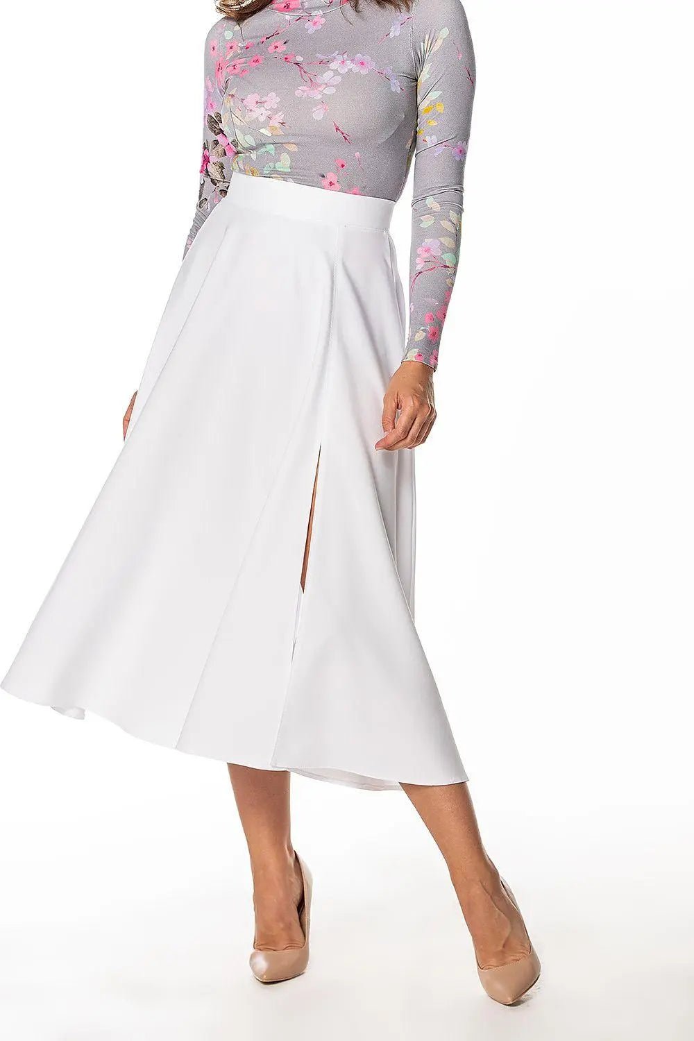 Tessita elegant mid-calf skirt - Honesty Sales