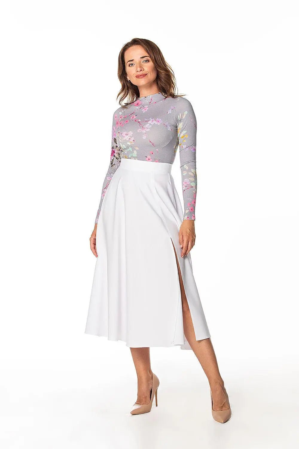 Tessita elegant mid-calf skirt - Honesty Sales