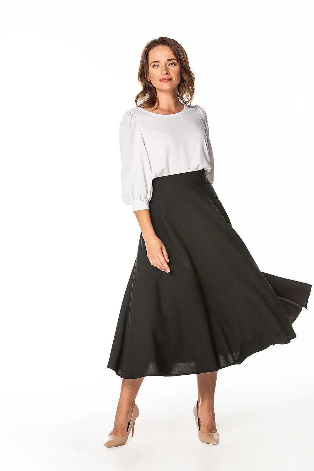 Tessita fashionable elegant mid-calf skirt - Honesty Sales