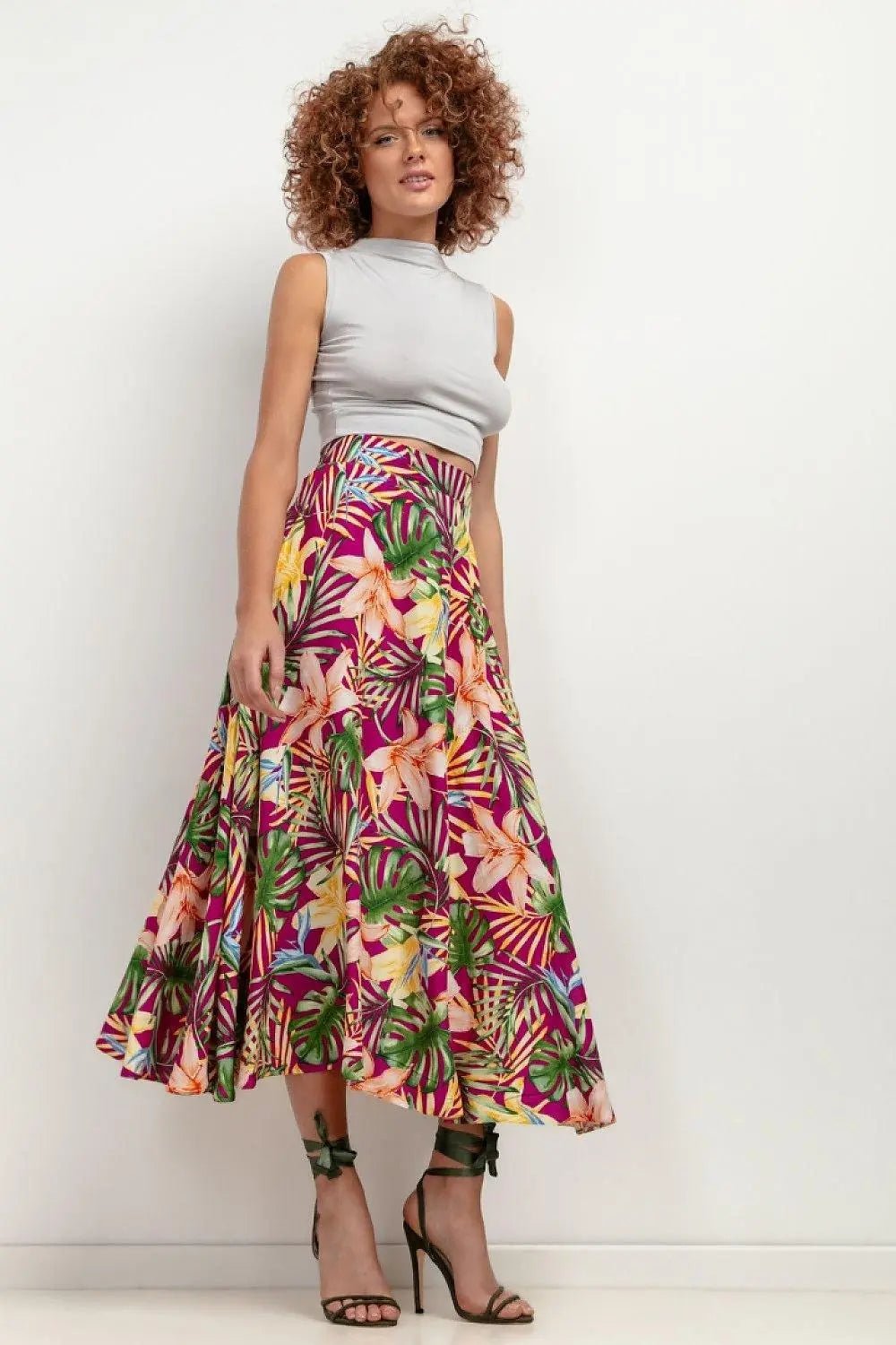 Tessita patterned viscose skirt - Honesty Sales