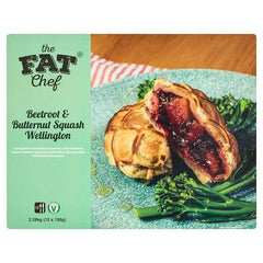 The Fat Chef Beetroot & Butternut Squash Wellington 12 x 190g (2.28kg) - Honesty Sales