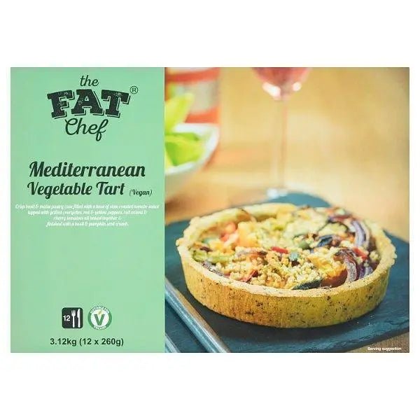 The Fat Chef Mediterranean Vegetable Tart (Vegan) 12 x 260g (3.12kg) - Honesty Sales