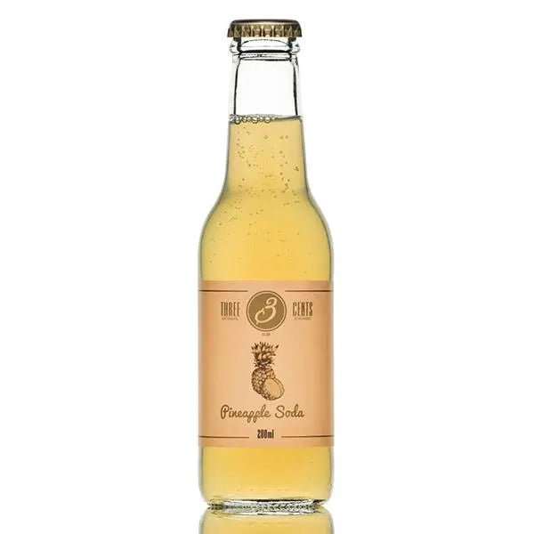 Three Cents Pineapple Soda 24 x 200ml - Honesty Sales