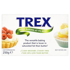 Trex Vegetable Baking Fat 250g - Honesty Sales