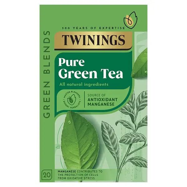 Twinings Pure Green Tea 20 Tea Bags 50g (Case of 4) - Honesty Sales