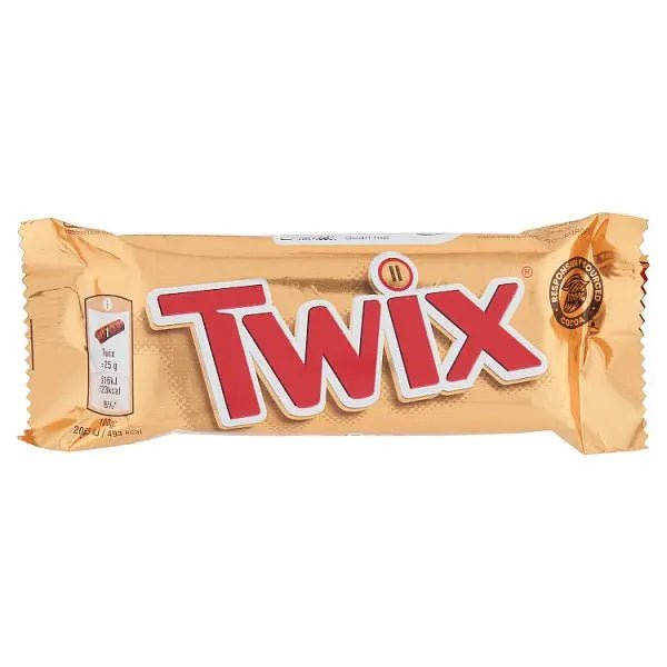 Twix 2 x 25g (50g) (Case of 160) - Honesty Sales