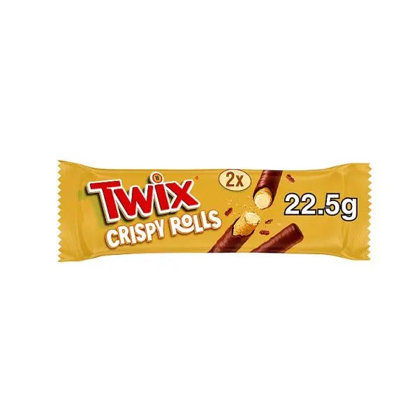 Twix Chocolate & Caramel Crispy Rolls 22.5g (Case of 24) - Honesty Sales