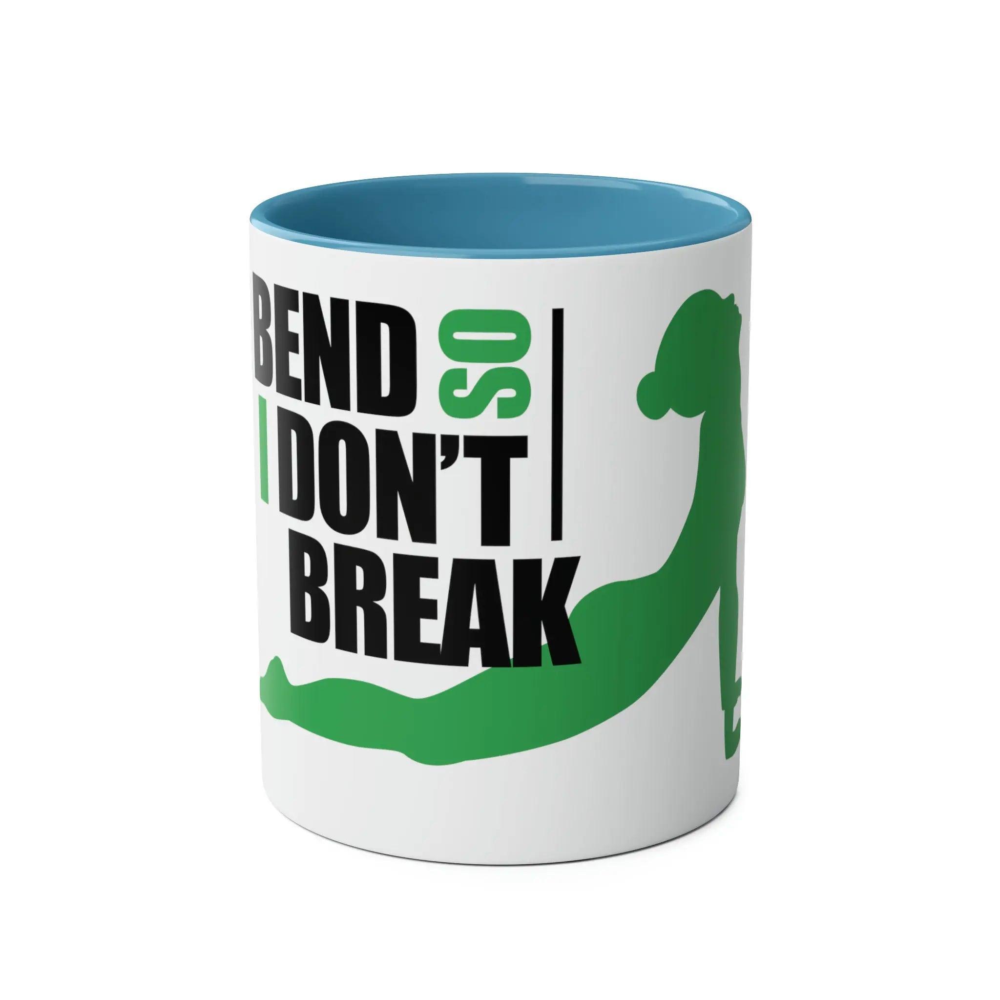 Two-Tone Coffee Mugs, 11oz - I don't break. - Honesty Sales