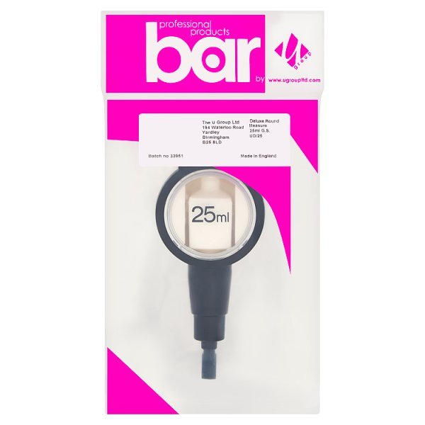 U Group Bar Delux Round Measure 25ml G.S. - Honesty Sales
