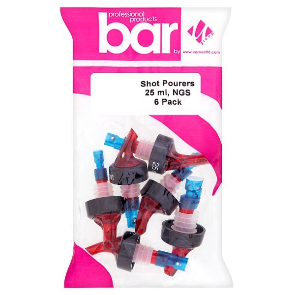U Group Bar Professional Products Shot Pourers 25ml, NGS 6 pack - Honesty Sales