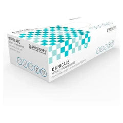 Unicare 100 Blue Nitrile Powder Free Gloves Medium - Honesty Sales
