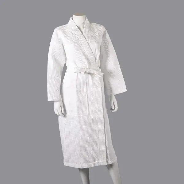 Unisex Lightweight Textured Waffle Robe - Honesty Sales