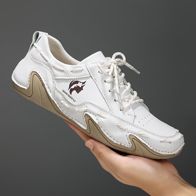 Unisex Vintage Casual Sports Shoes – Low - Top Lace - Up Sneakers, Microfiber Upper, Rubber Sole, Large Sizes, Multi - Color Options - Honesty Sales