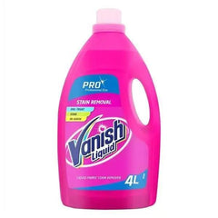 Vanish Professional Range Liquid Fabric Stain Remover 4L - Honesty Sales