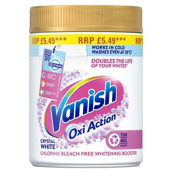 Vanish Whitening Booster and Stain Remover Powder White 6x470g (Case of 6) - Honesty Sales