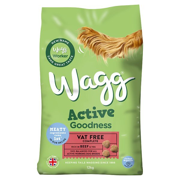 Wagg Active Goodness Complete Rich in Beef & Veg 12kg - Honesty Sales