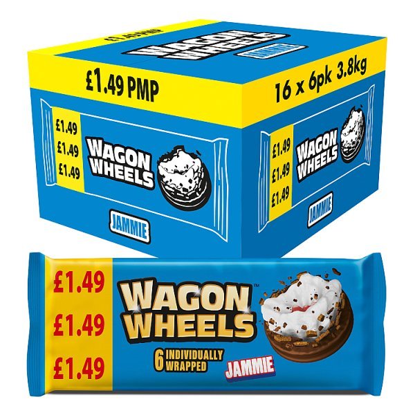Wagon Wheels Jammie 6 Pack (16 x 228g) - Honesty Sales