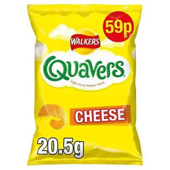 Walkers Quavers Cheese Snacks 59p PMP 20.5g (Case of 32) - Honesty Sales