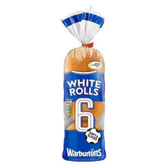 Warburtons 6 White Rolls - Honesty Sales