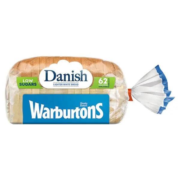 Warburtons Danish Lighter White Bread 400g - Honesty Sales