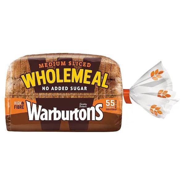 Warburtons Medium Sliced Wholemeal 400g - Honesty Sales