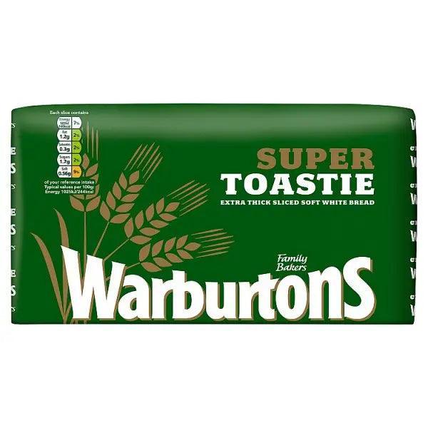 Warburtons Super Toastie Extra Thick White 800g - Honesty Sales