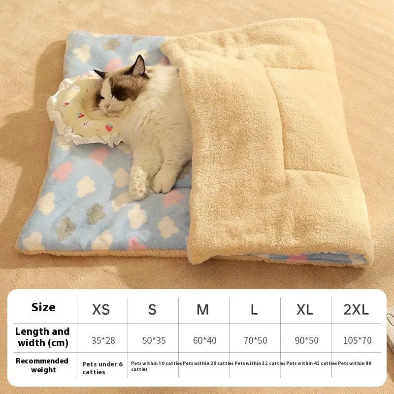 Warm Cat Mat Sleeping Blanket Stepping On Milk Cushion - Honesty Sales