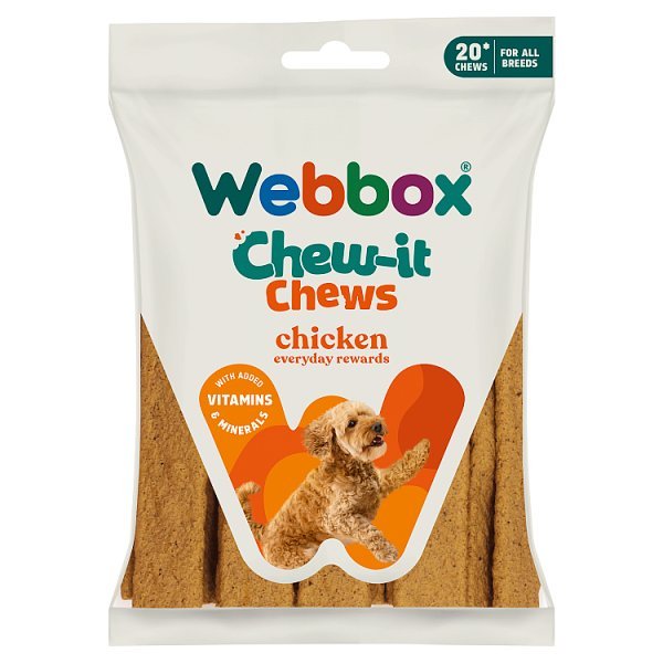 Webbox 20 Chomping Chews Chicken 200g (10 x 200g) - Honesty Sales