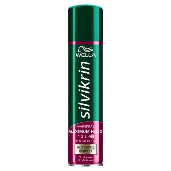 Wella Silvikrin Maximum Hold Hairspray, 250ml (Case of 6) - Honesty Sales