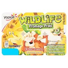 Wildlife Strawberry and Peach Fromage Frais 6 x 45g - Honesty Sales