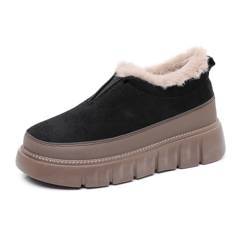 Womens Soft - soled Thickened Insulated Snow Boots - Honesty Sales