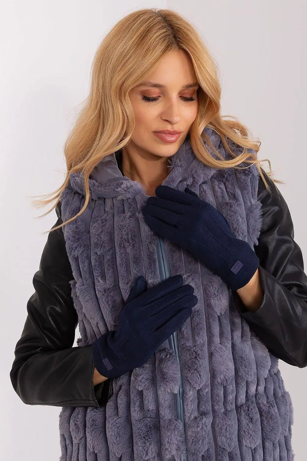 Women's Stylish Gloves with Smooth Finish, Wrist Patch & Phone Access - Honesty Sales