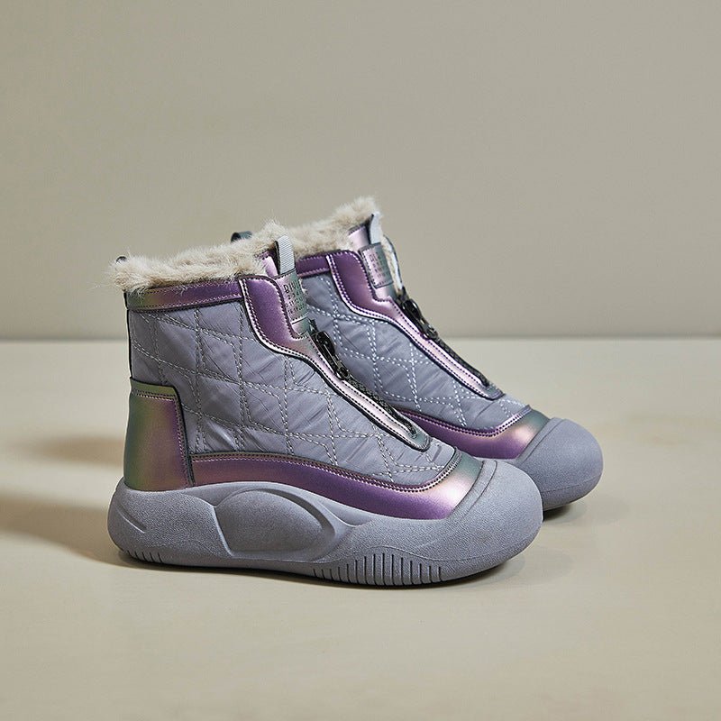 Women's Warm Casual Fleece - lined High - top Snow Boots - Honesty Sales
