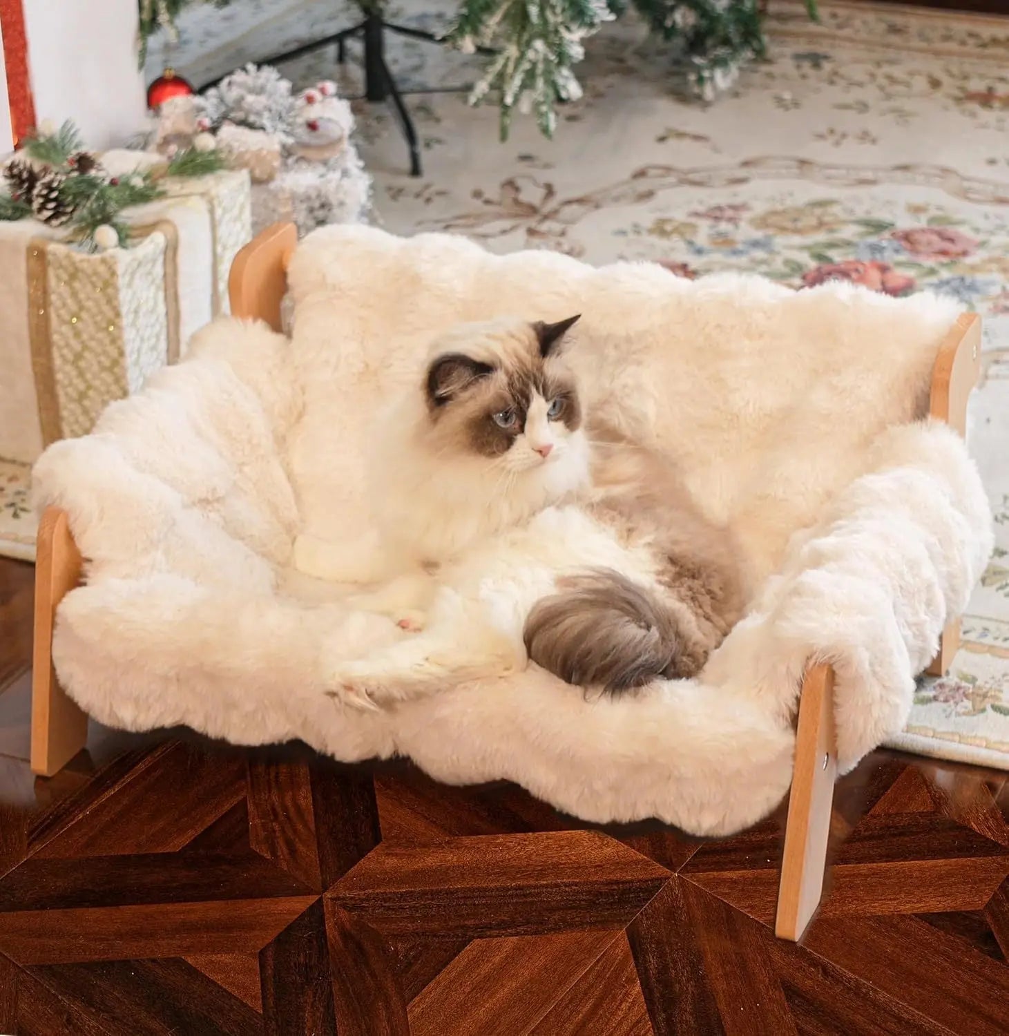 Wooden Cat Sofa Four - season Use Removable And Washable Cat Bed - Honesty Sales