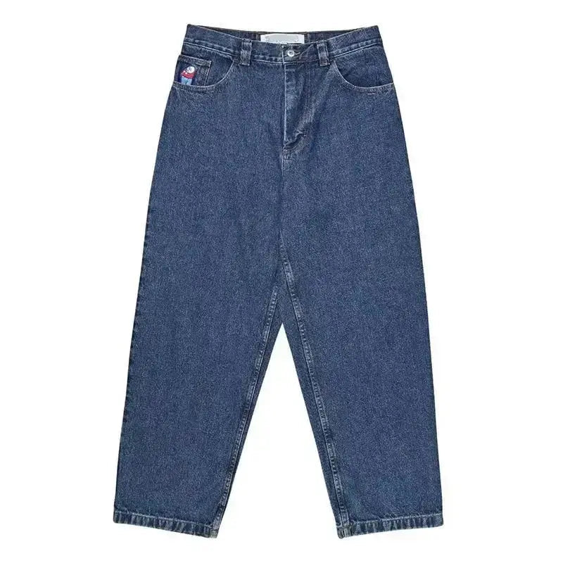 Y2K Big boy Jeans for Men Streetwear Baggy Jeans Embroidery Denim - Honesty Sales