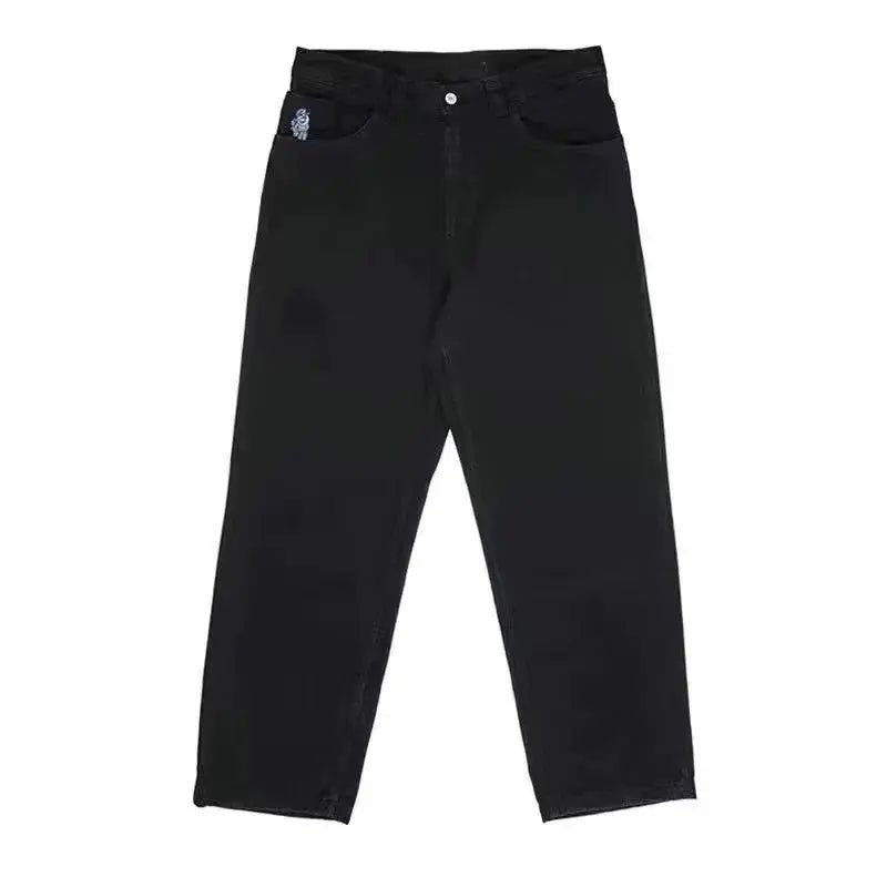 Y2K Big boy Jeans for Men Streetwear Baggy Jeans Embroidery Denim - Honesty Sales