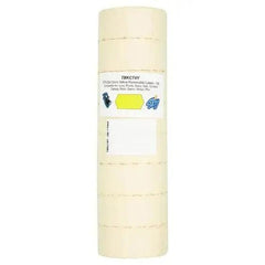 Yellow Removable Pricing Gun Labels 26x12mm 12k - Honesty Sales