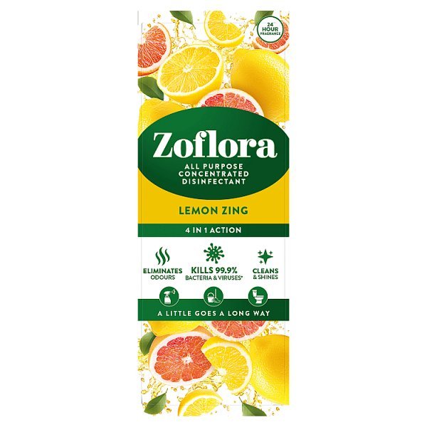 Zoflora 4 in 1 Action All Purpose Concentrated Disinfectant Linen Fresh 120ml (12 x 120ml) - Honesty Sales