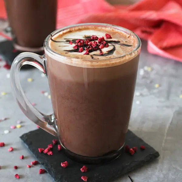 Vegan Raspberry Hot Chocolate - Honesty Sales