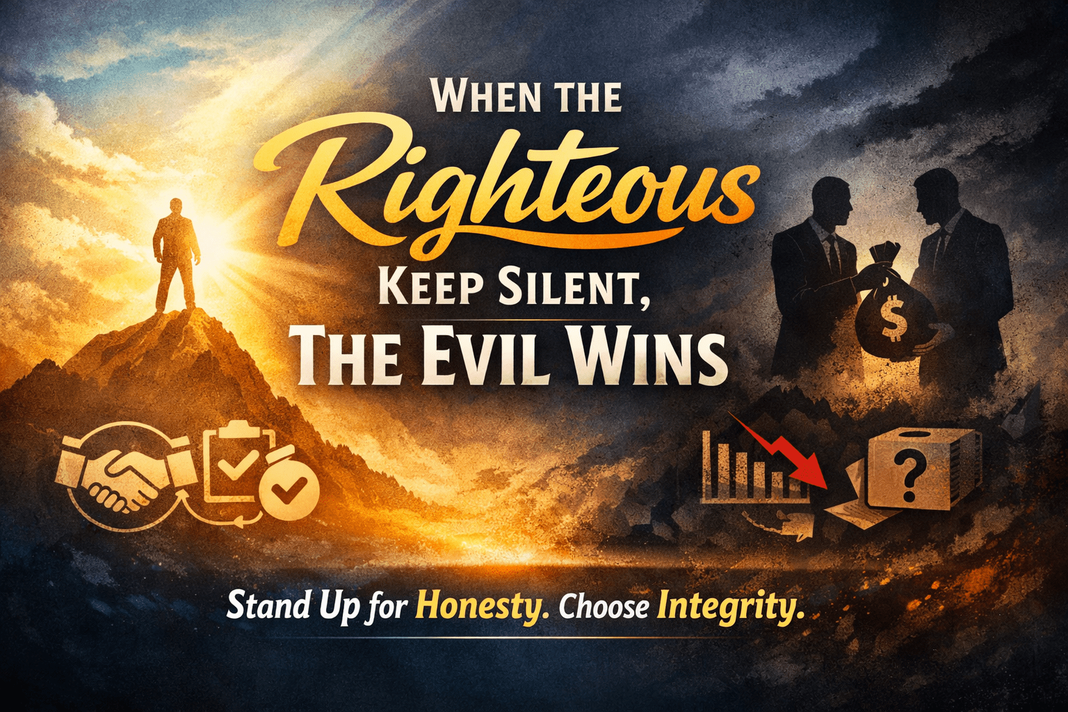 When the Righteous Keep Silent, Evil Wins - Honesty Sales