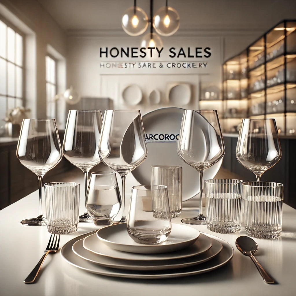 Arcoroc Glassware & Crockery - Honesty Sales U.K