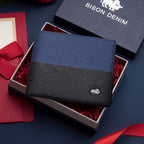 Men’s First-Layer Cowhide Leather Wallet – Stylish Business Design with Multiple Card Slots, Gift Box Included