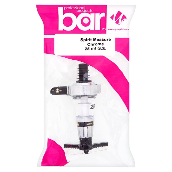 U Group Bar Professional Products Spirit Measure Chrome 25ml G.S.